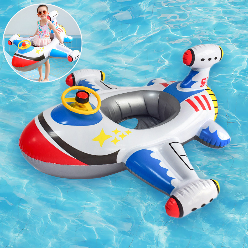 Baby Products For Summer - Babyzwemmen Cirkel Vliegtuig Float Zwembad Zwemmen
