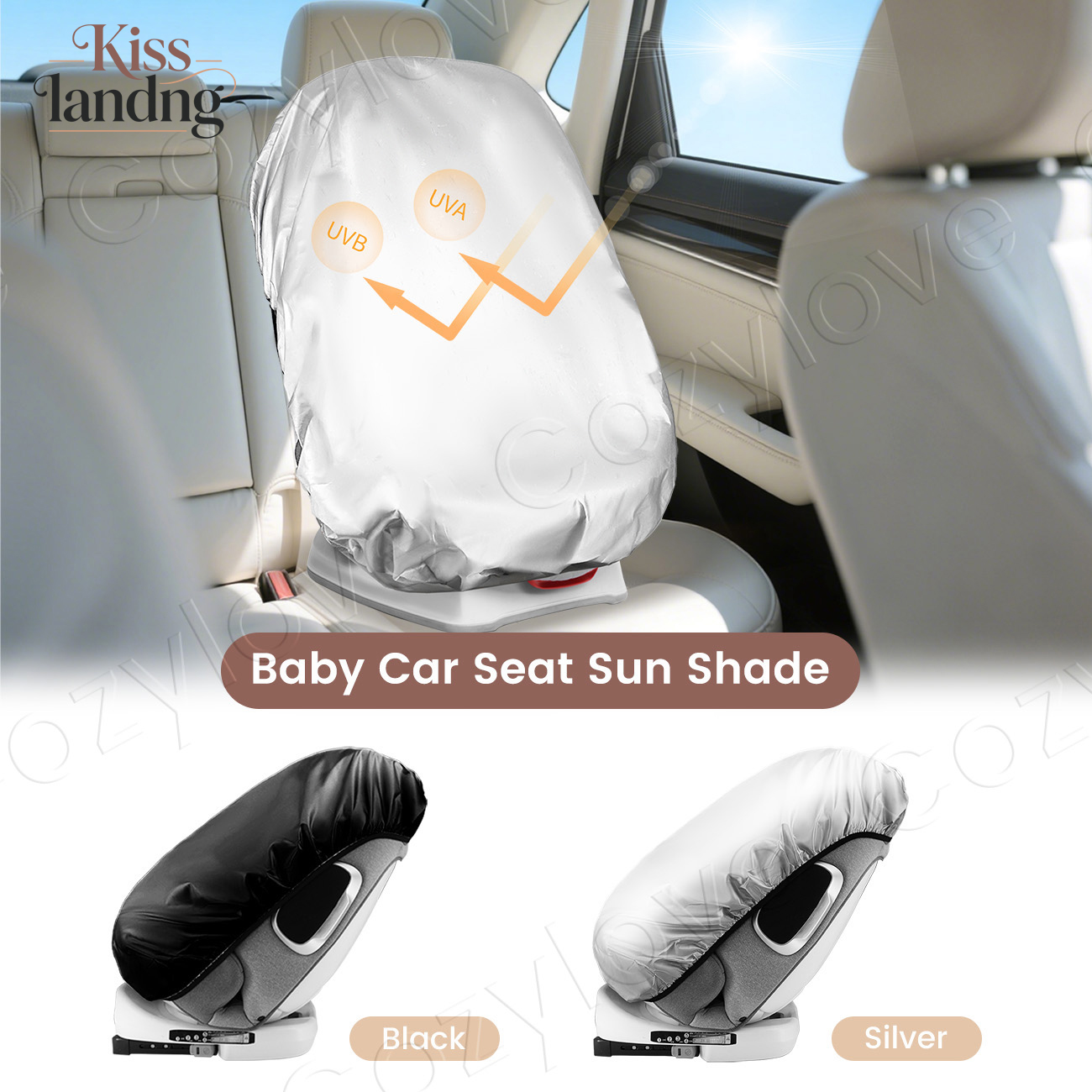 Infant Car Seat Cover - Universele zonnescherm voor baby-autostoeltjes, hoezen UV-stralen