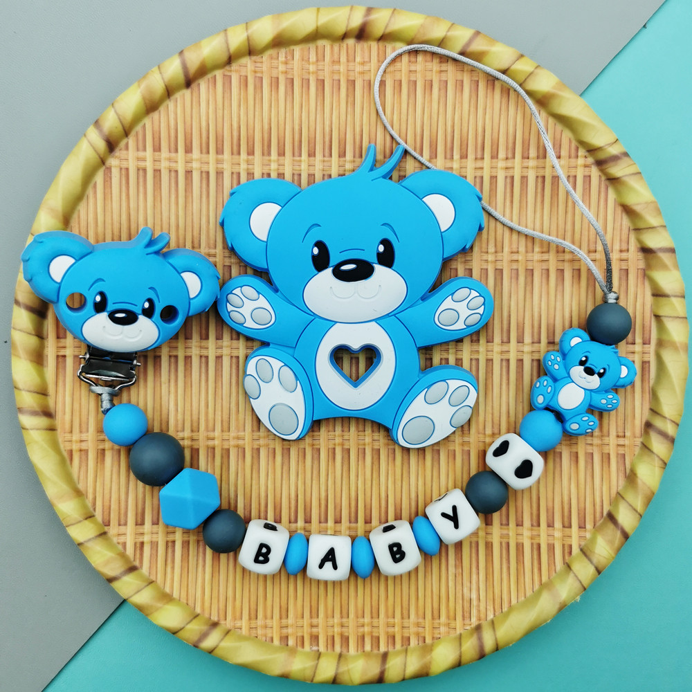 Baby Teethers - Custom Engels Russische Siliconen Brief Naam