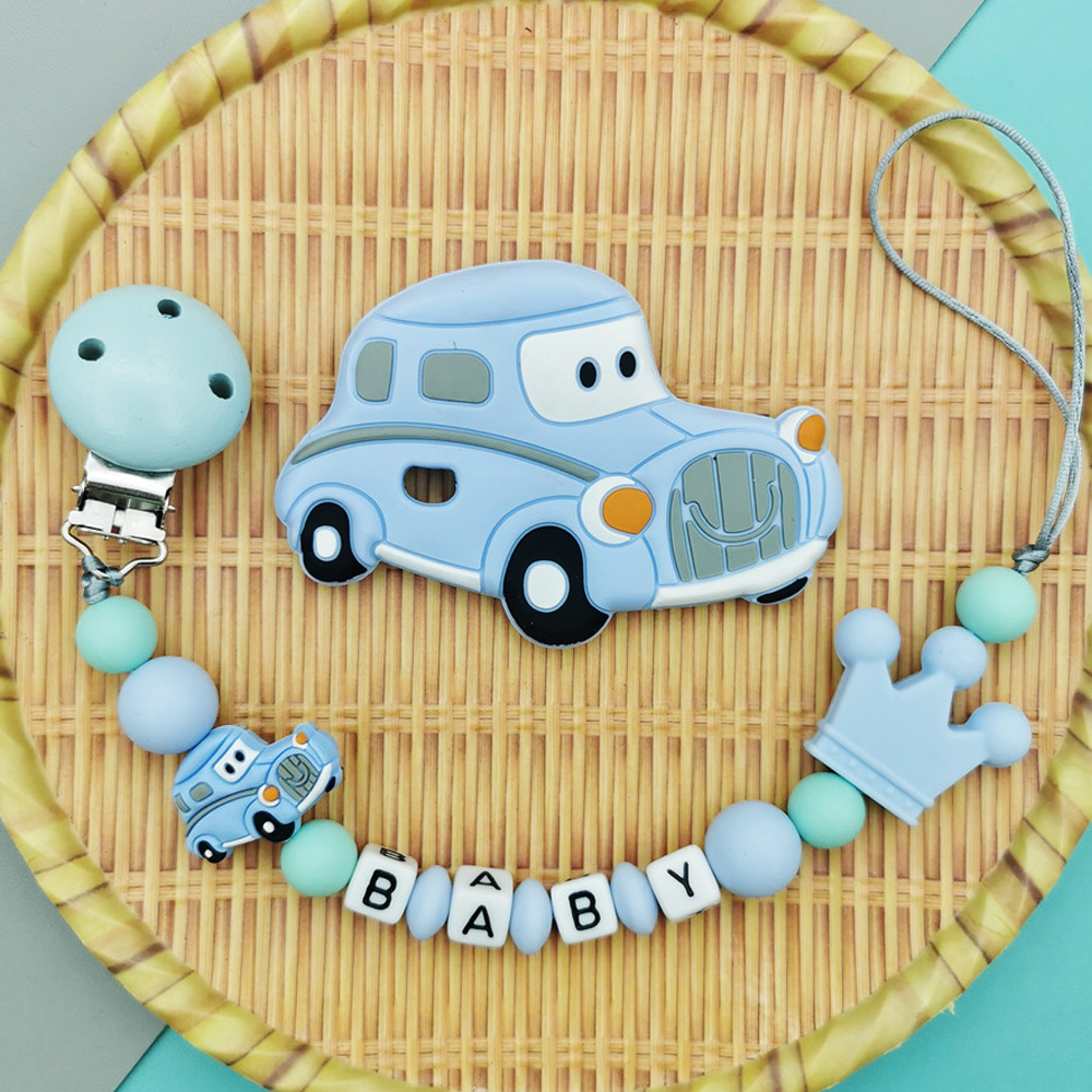 Baby Teethers - Aangepaste Engelse Russische Letter Naam Siliconen