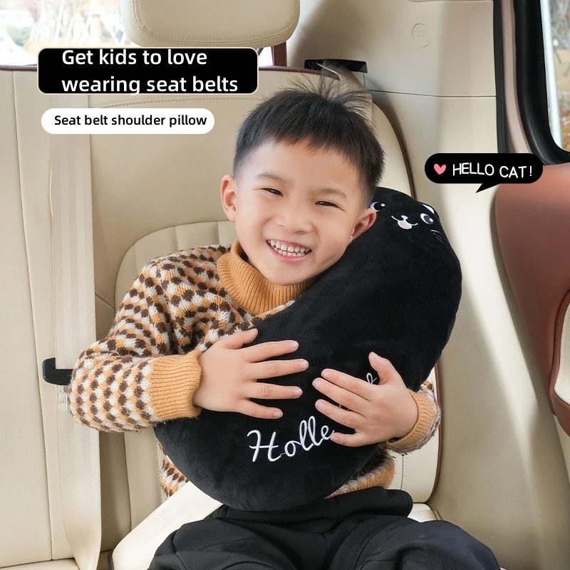Infant Car Seat Cover - Auto Kinderveiligheidsgordel Anti-verstikking Nekkussen Auto Schattig