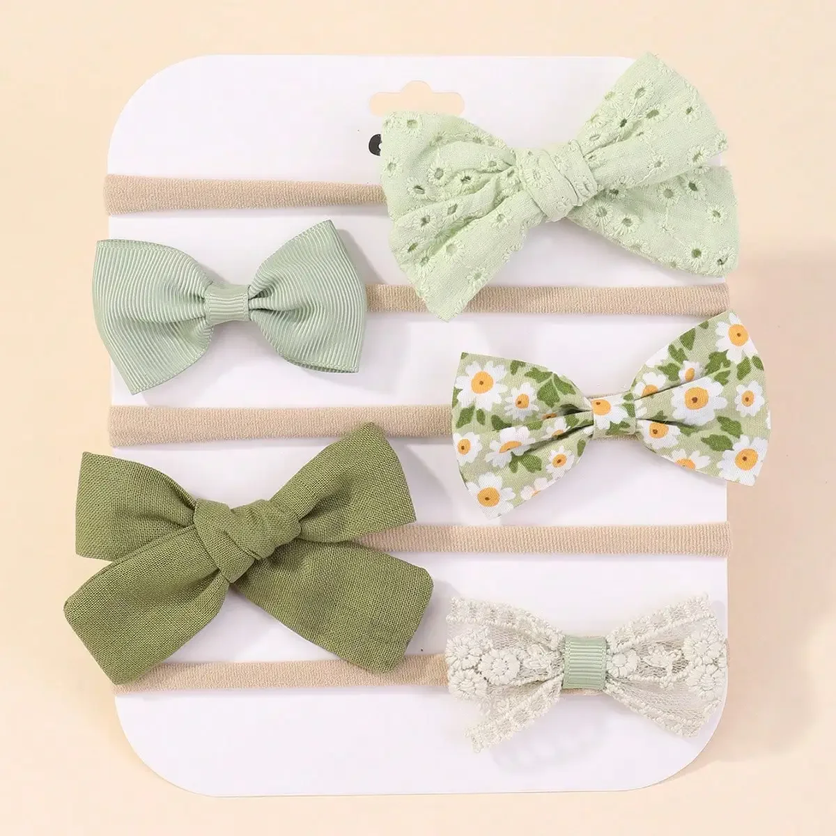 Baby Products Set - 5 stks/set Baby Elastische Hoofdband Pasgeboren