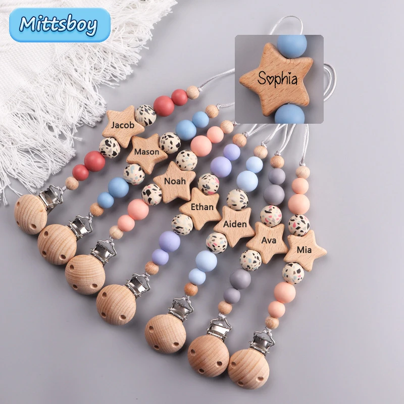Baby Teethers - NIEUWE aangepaste naam houten gepersonaliseerde baby