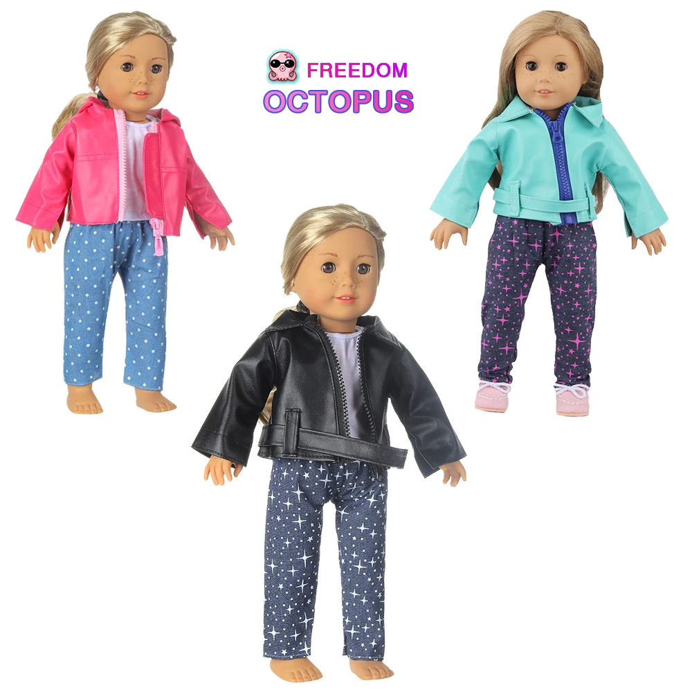 Baby Products Shop - 1 Set Leren Jas + T-Shirt