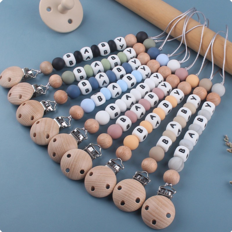 Baby Teethers - Dummy Houder Clip Maatwerk Naam Siliconen