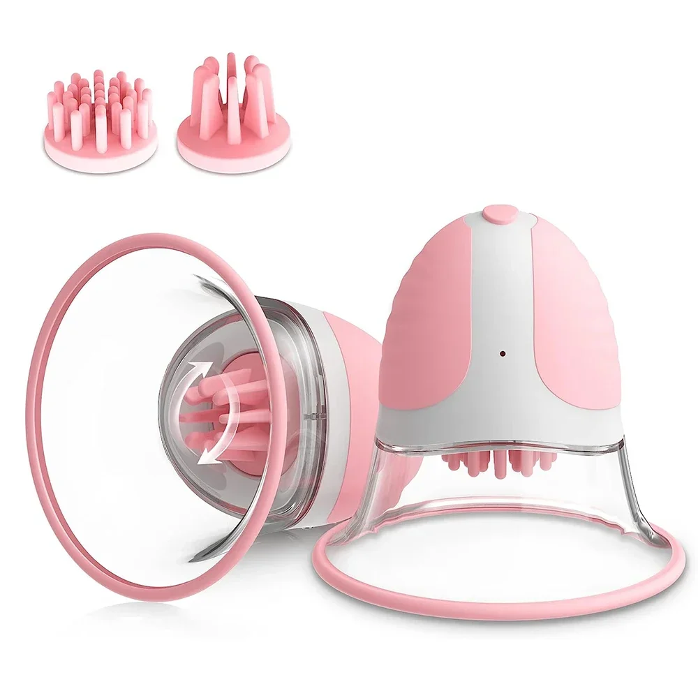 Breast Pump - Vrouwelijke borstvibrator Roterende vacuümpomp Tepelstimulator met