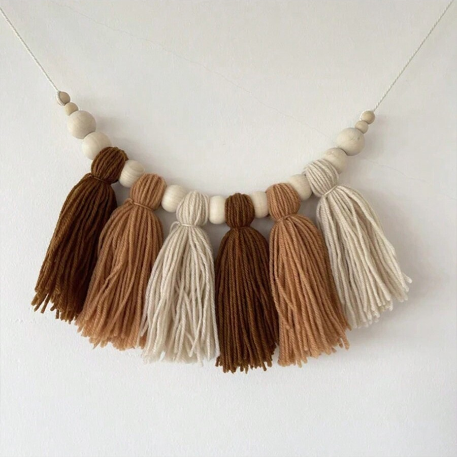 Boho katoenen kwastje slinger  - Baby Products Organic recensie en prijs