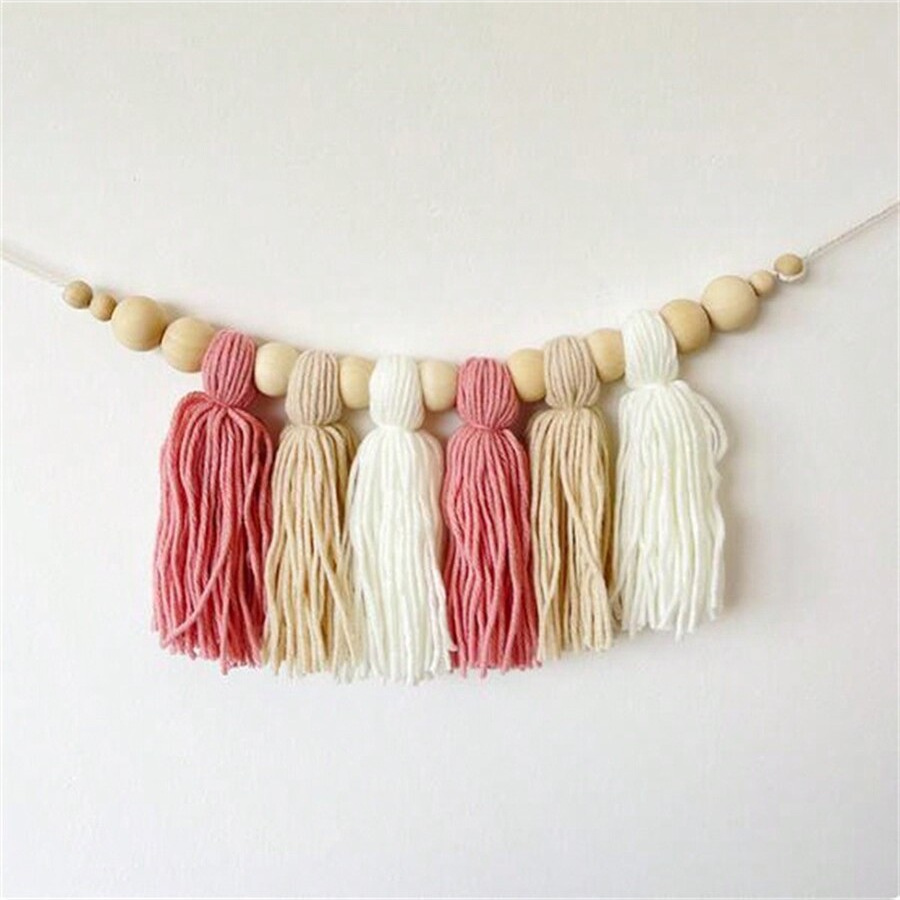 Boho katoenen kwastje slinger  - Baby Products Organic recensie en prijs