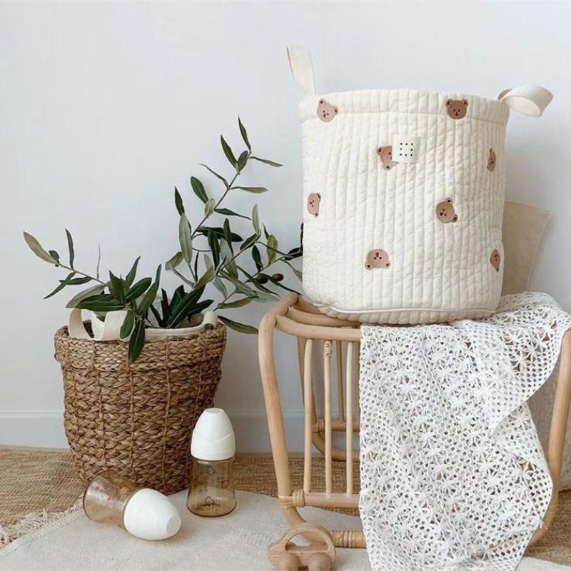 Schattige beer borduurwerk lui - Baby Products Basket recensie en prijs